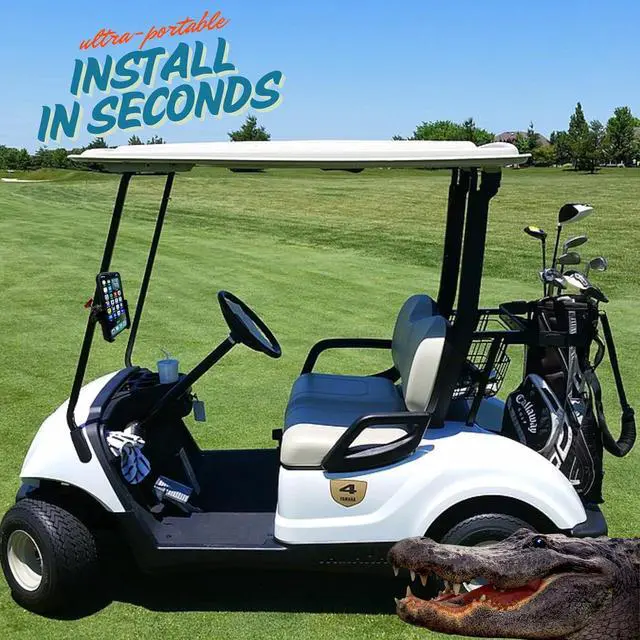 Alt view image 4 of 7 - The one and only Dual Action Clamp![New 2025] USE IT Anywhere! CAR ATV Bicycle Golf CART Music Stand Baby Stroller. USA Design and Tested to Safely Hold Your $1500+ Phone!