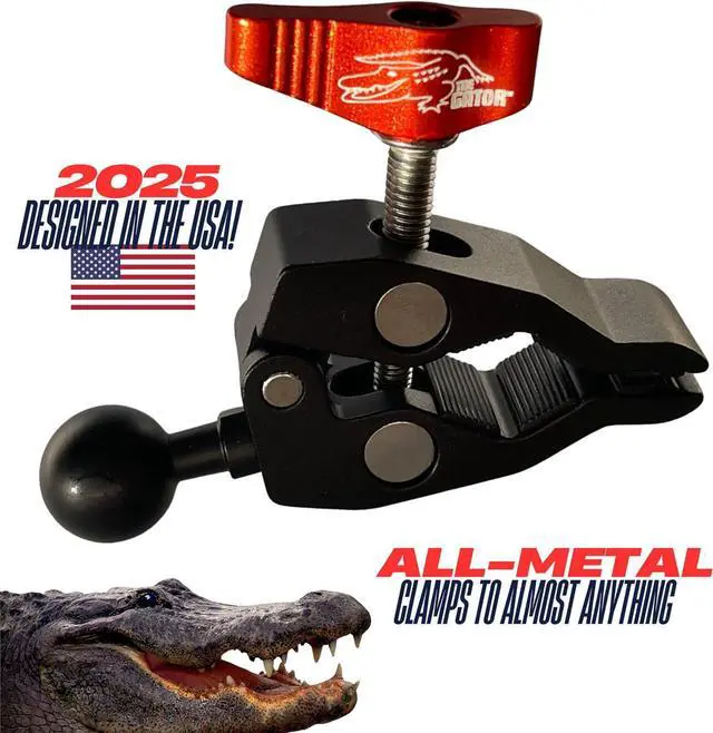 Alt view image 5 of 7 - The one and only Dual Action Clamp![New 2025] USE IT Anywhere! CAR ATV Bicycle Golf CART Music Stand Baby Stroller. USA Design and Tested to Safely Hold Your $1500+ Phone!