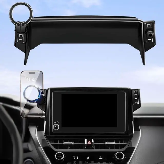 Main image of for MagSafe Phone Holder for Toyota Corolla 2020-2025 & Corolla Cross 2022-2025 Accessories 8 inch Screen: Magnetic Car Mount for iPhone  - 360° Rotation Cell Phone Automobile Cradles