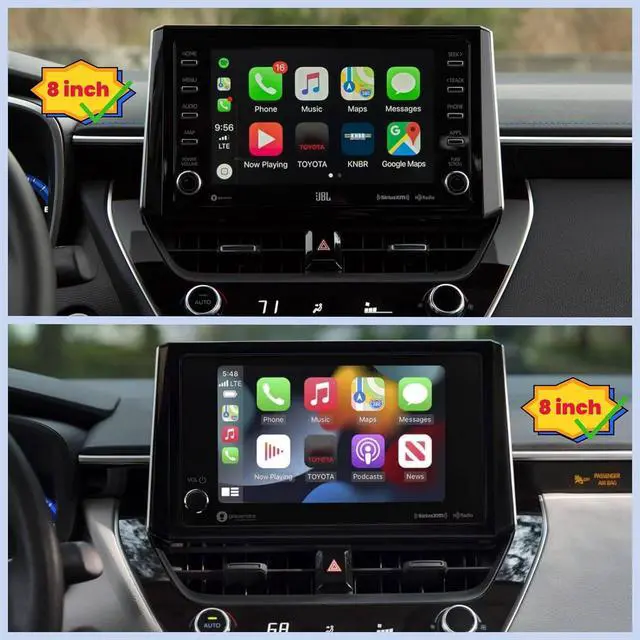 Alt view image 7 of 7 - for MagSafe Phone Holder for Toyota Corolla 2020-2025 & Corolla Cross 2022-2025 Accessories 8 inch Screen: Magnetic Car Mount for iPhone  - 360° Rotation Cell Phone Automobile Cradles