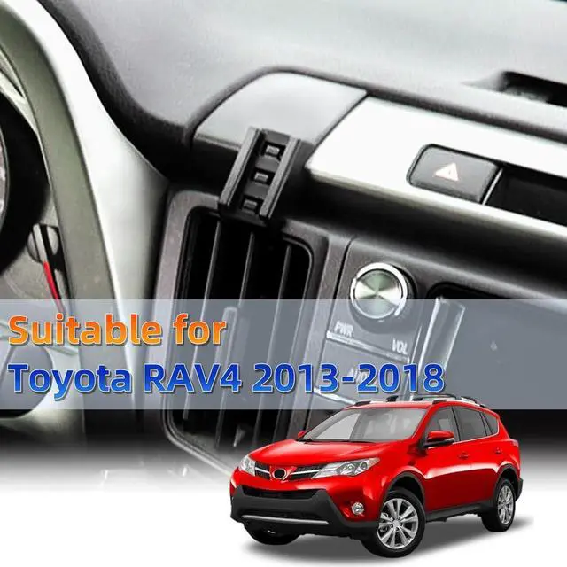 Alt view image 2 of 7 - Car Phone Mount for Toyota RAV4 2013-2015 2016 2017 2018 Accessories Custom Air Vent Phone Holder Magnetic 15W Fast Wireless Charger Hands Free 360° Rotation Cell Phone Automobile Cradles