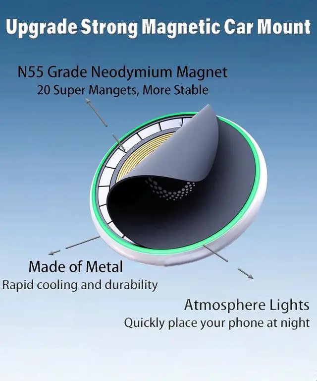 Alt view image 7 of 7 - Car Phone Mount for 2020-2025 Toyota Highlander Accessories Apply to 8 Inch Touch Screen 15W Fast Wireless Charger Screen Fixed Clip Cell Phone Automobile Cradles Hands-Free