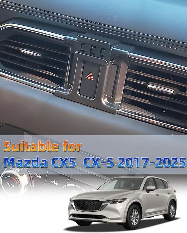 Alt view image 2 of 7 - Car Phone Mount for Mazda CX-5 CX5 2017 2018-2023 2024 2025 Accessories Custom Air Vent Car Phone Holder Compatible with Magsafe Magnetic Hands Free 360° Rotation Cell Phone Automobile Cradles