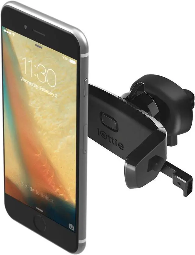 Main image of Easy One Touch Mini Air Vent Car Mount Holder Cradle for iPhone Xs Max R 8 Plus 7  Galaxy S10 E S9 S8 Plus Edge Note 9 & Other Smartphone 2.2 x 4.8 x 5.7 inches
