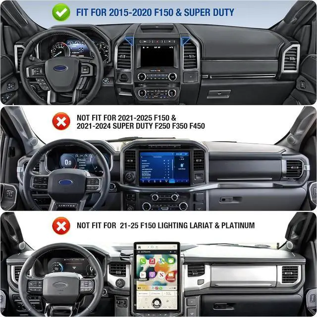 Alt view image 2 of 7 - CNC Vent Phone Holder Magnetic Air Vent Phone Holder Cradles Mount Compatible with F150 2015-2020 & Super Duty F250 F350 F450 2017-2021 Full Metal Bracket for Most CellPhones