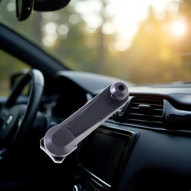 Alt view image 6 of 6 - 17mm Black Ball Head Car Phone Holder Mount Universal Smartphone Stand Extension Bracket Support 360° Rotating Phone Long Arm Mount Automobile Accessories Cell Phone Automobile Cradles