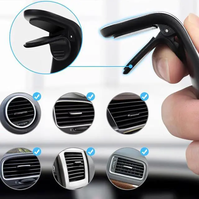 Alt view image 5 of 7 - Joyeloo Phone Holder Joyeloo Magnetic Phone Holder for Car Mobile Phone Navigation Magnetic Bracket 360° Adjustable Hands Phone Stand Secure Clip-On Air Vent Phones Cradle for Driving
