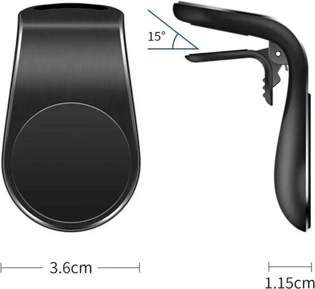 Alt view image 7 of 7 - Joyeloo Phone Holder Joyeloo Magnetic Phone Holder for Car Mobile Phone Navigation Magnetic Bracket 360° Adjustable Hands Phone Stand Secure Clip-On Air Vent Phones Cradle for Driving