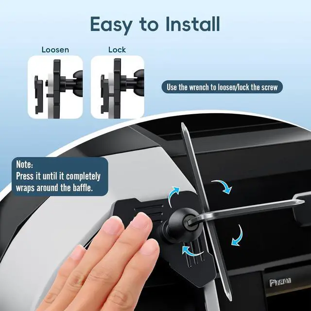 Alt view image 6 of 7 - Magnetic Vent Phone Mount Compatible with 2015-2020 Ford F-150 2017-2021 Super Duty & 2018-2021 Expedition Car Full Metal Phone Holder Cradles Bracket Stand for All Smartphone