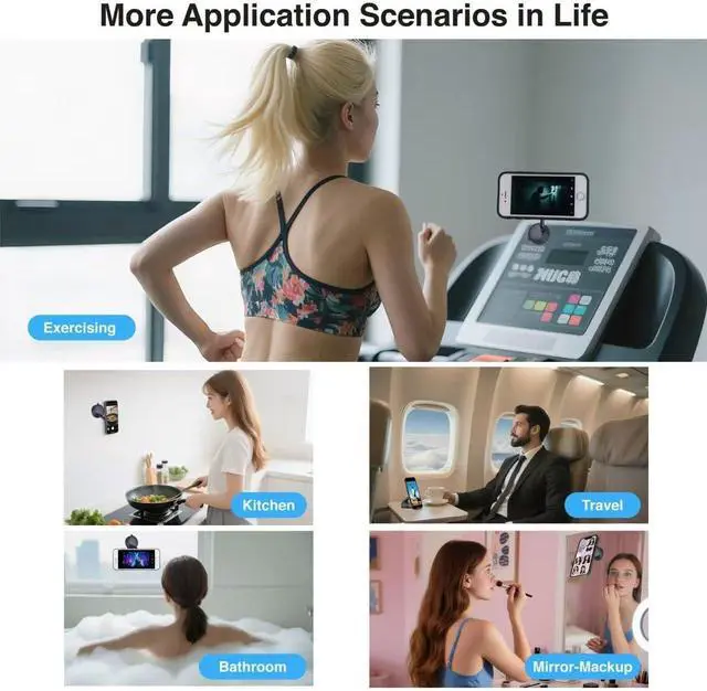 Alt view image 6 of 6 - l 360° Rotation Magnetic Phone Holder MagSafe Car Phone Mount 108lbs Nano Gel Vacuum Suction Cup Base 3000GF Magnet for iPhone 16/15 Pro Max & Android Stable On Dashboad&Windshield