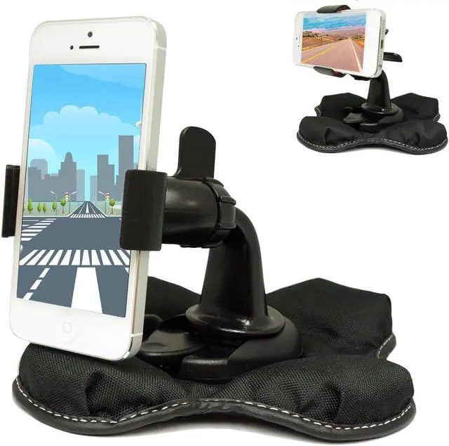 Alt view image 6 of 7 - Claw-X Nonslip Smartphone Beanbag Friction Dashboard Mount for Galaxy S24 S25 i Phone 15 16 Pro MAX Ultra OnePlue Google Pixel 9 (All Smartphones up to 4 inch Wide)