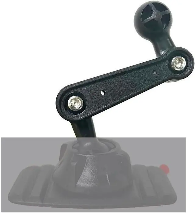 Alt view image 3 of 3 - 2 Pack 17mm Double Sided Ball Mount Arm 4 Extension Rod Joint Connector Adapter Swirl Head for Garmin GPS Car Phone Holder Clamp Cellphone Air Vent Cradle Video Light Photo Rig