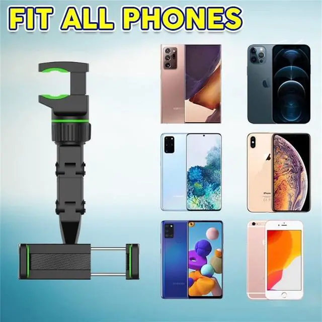 Alt view image 4 of 6 - 360° Car Rearview Mirror Mount Stand Holder for Cell Phone and GPS 2023 New Universal Adjustable Phone Holder Can Be Fixed and Adjusted Automobile Cradles Suitable for All Phone Models