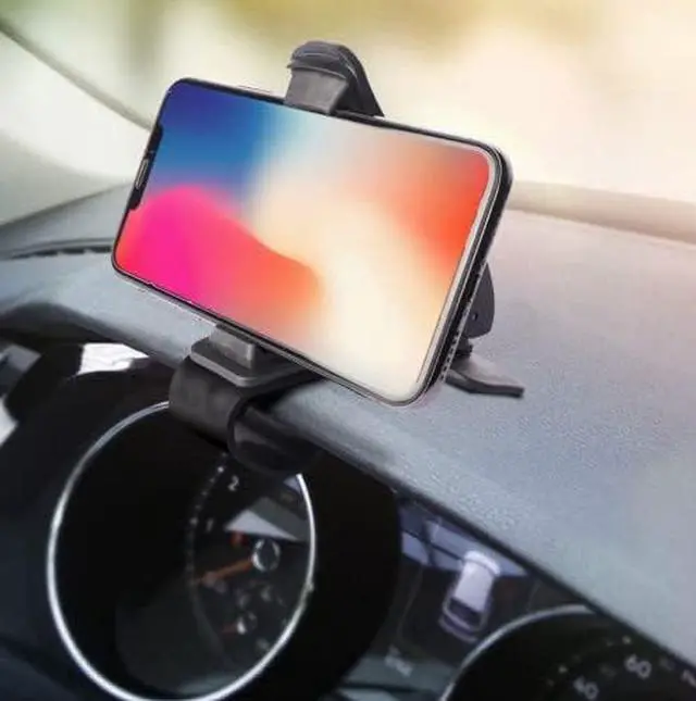 Alt view image 2 of 5 - Car Dashboard Mount Holder Stand Clamp Cradle Clip for Cell Phone GPS Navigation Clip on Dash Phone Holder Durable Mount