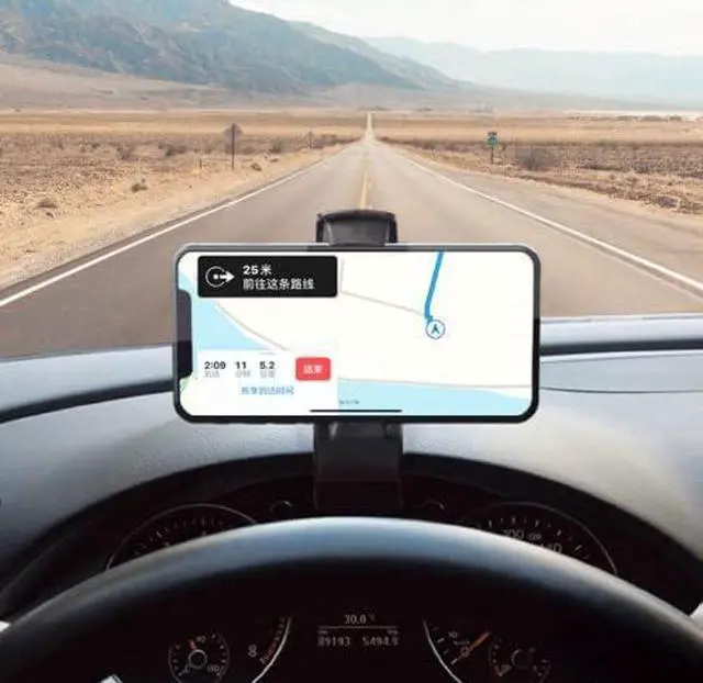 Alt view image 3 of 5 - Car Dashboard Mount Holder Stand Clamp Cradle Clip for Cell Phone GPS Navigation Clip on Dash Phone Holder Durable Mount