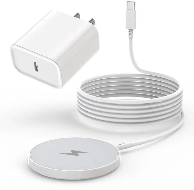 Main image of Long 6FT Magnetic Wireless Charger Fast  iPhone MagSafe Charger Mag-Safe Quick  Wireless Charging Pad Magnet Charge Pad USB Type C Charge Block Adapter for iPhone 16/16Pro Max/15/14/13/12/11