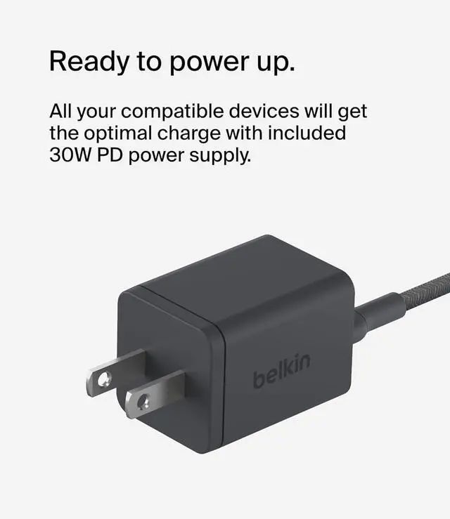 Alt view image 6 of 6 - 2-in-1 MagSafe Wireless Charging Dock 15W Fast Charge iPhone Charger Compatible with iPhone 16 15 14 and 13 Series AirPods and Other MagSafe Enabled Devices Includes Power Supply - Black