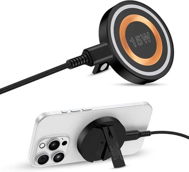 Main image of Wireless Charger Android Fast Charging Pad Wireless Phone Charger for  Galaxy S25 S24 Ultra S24+ S24 S23 S22 S21 S20 Magnetic Magsafe Wireless Charger for iPhone 16 Pro Max Plus 15 14