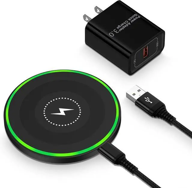 Main image of 15W Wireless Charger Fast Charging Pad for Motorola Moto G Power 2025/razr+/G Stylus 5G 2024/Edge+ Android Wireless Charging Station with 18W Adapter for  Galaxy S25 Ultra S24 FE 23 Pixel 9 8a