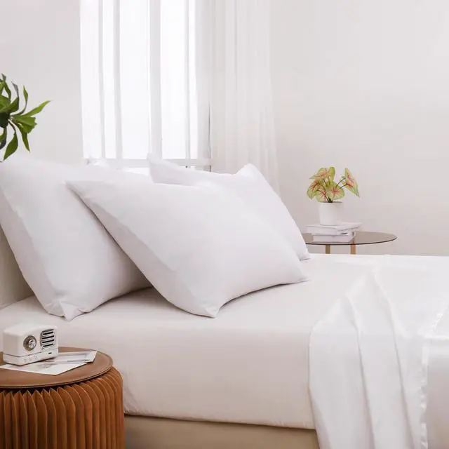 Alt view image 4 of 6 - White Pillowcases Standard 12 Pack 20x26 Pillow Cases with Envelope Closure Soft Plain Brushed Microfiber Covers Breathable Wrinkle-Resistant