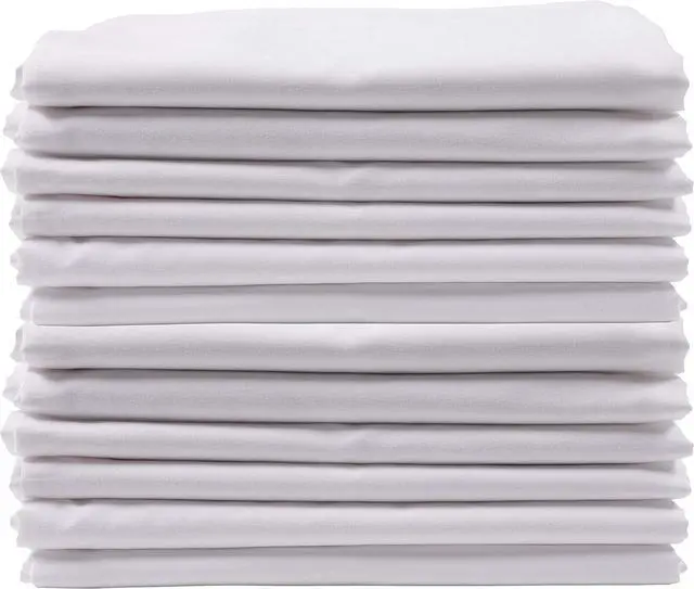 Main image of Brushed Microfiber Pillow Cases Bulk Pack Control Allergies and Ensure Sound Sleep Set of 12 White