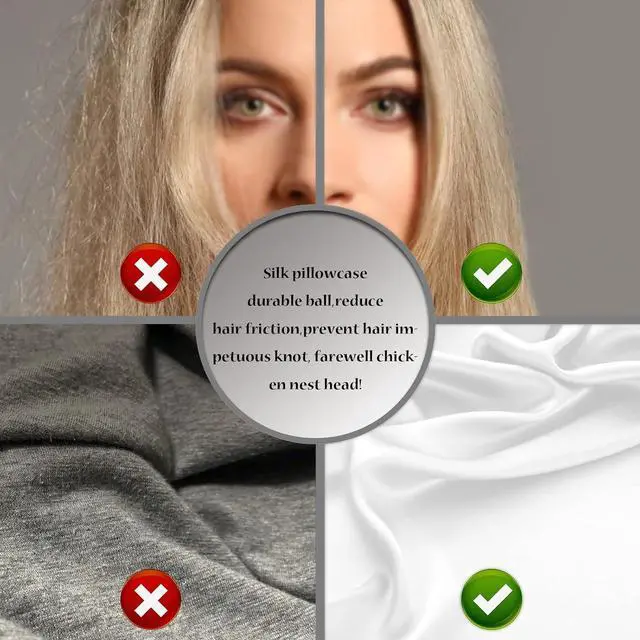 Alt view image 5 of 6 - Silk Pillowcase for Hair and Skin Soft Breathable and Sliky 100% Standard Size Pillow Cases Set of 2 Both Sides Natural Mulberry Silk Pillowcases with Hidden Zipper(Standard Size 20X 26 2pcs)