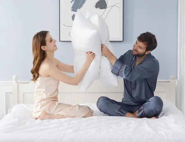 Alt view image 2 of 7 - Pillow Cases Standard Queen Size Cotton Percale Weave Pillowcases Pre-Shrunk Breathable and Hypoallergenic Pillowcases Set of 2 (2 Piece Standard/Queen 20 Inch x 30 Inch White)