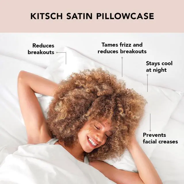 Alt view image 3 of 7 - Satin Pillowcase with Zipper for Hair & Skin Softer Than Silk Pillow Cases Queen Size Set of 2 Wrinkle-Free Smooth and Cooling Satin Pillow Covers Standard Size 19x26 - Ivory 2pcs