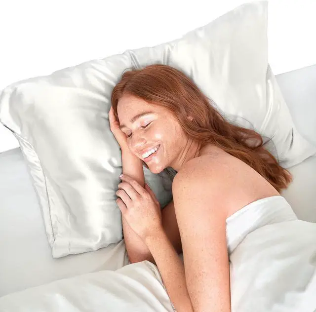 Alt view image 7 of 7 - Satin Pillowcase with Zipper for Hair & Skin Softer Than Silk Pillow Cases Queen Size Set of 2 Wrinkle-Free Smooth and Cooling Satin Pillow Covers Standard Size 19x26 - Ivory 2pcs