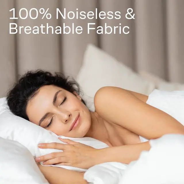 Alt view image 5 of 7 - Ultra Soft Pillow Protectors with Zipper Standard Size - Set of 4 Breathable Pillow Covers - 100% Protection Against Stains Dust & Dirt - Machine Washable (White)