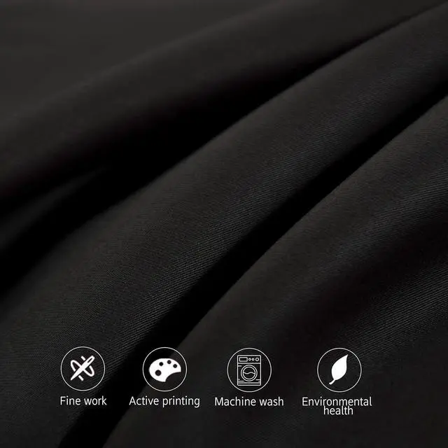 Alt view image 5 of 7 - Egyptian Cotton Queen Pillowcases - Set of 2 500 Thread Count Cotton Pillowcases - Soft and Breathable Envelope Closure Pillow Cases - 20x30 Pillow Covers for Bed Black