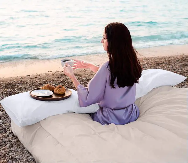 Alt view image 7 of 7 - Waterproof Pillow Protectors Zippered King Size (2 Pack White) Zippered Pillowcases Bed Bug Proof Pillow Encasement Covers 20 x 38 Inches