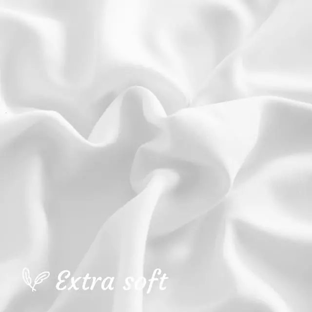 Alt view image 6 of 7 - Body Pillow Cases Set of 2 2 Pack Brushed Microfiber 20x54 Pillow Cases Soft Wrinkle Fade Stain Resistant White Pillow Cases with Envelope Closure 20x54 Inches White