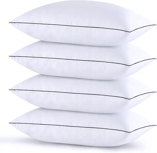 Main image of Pillows Standard Size Set of 4 Bed Pillows Set of 4 Down Alternative Luxury Hotel Pillows for Sleeping and for Side and Back Sleepers