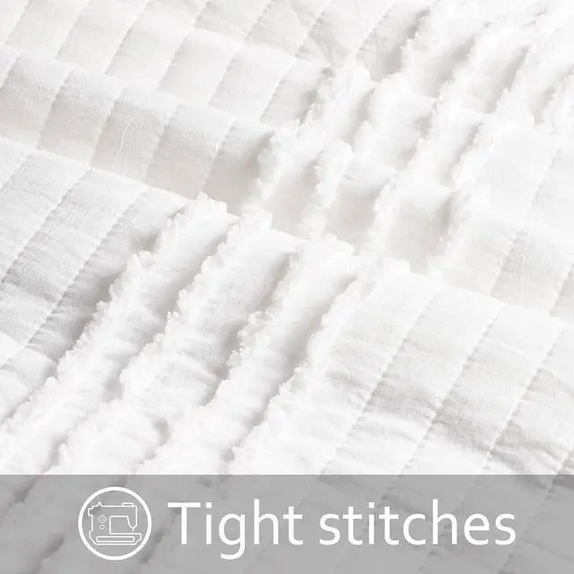 Alt view image 3 of 7 - Standard Size Pillow Shams Set of 2 Ultra Soft Breathable 20 x 26 Inches Pillow Case Envelope Closure Microfiber Farmhouse Bed Pillowcases for Easy Care White