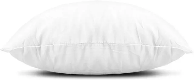 Alt view image 2 of 7 - Throw Pillow Inserts Set of 2 Lightweight Down Alternative Polyester Pillow Couch Cushion Sham Stuffer Machine Washable. (White 18x18)