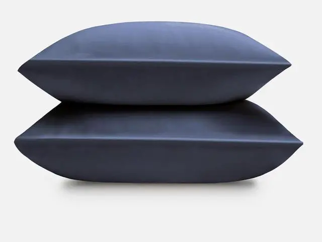 Alt view image 2 of 3 - DOZ Pillowcase Set 100% Viscose derived from Bamboo Organically Grown Buttery Soft Silky Breathable Cooling Oeko-TEX High GSM 2-Pack Envelope Closure (Queen Sapphire)