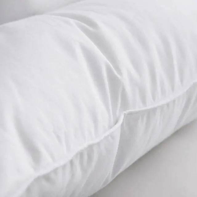 Alt view image 4 of 6 - Luxury Feathers Down Pillows Queen Size Set of 2 Hotel Quality Fluffy Bed Pillows Soft Pillows for Sleeping Organic Cotton Cover(20x28 Pack of 2)
