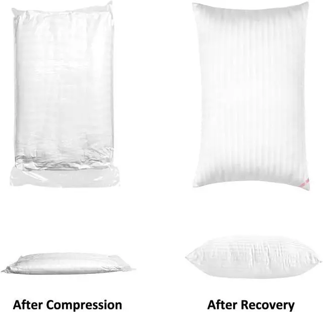 Alt view image 5 of 5 - Hotel Collection Bed Pillows for Sleeping 2 Pack King SizePillows for Side and Back Sleepers Super Soft Down Alternative Microfiber Filled Pillows 20 x 36 Inches