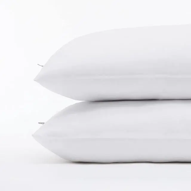 Alt view image 2 of 7 - Power Chill Cooling Pillow Protectors Stain Resistant and Zippered Pillow Protector Protects Pillow from Dust and Dirt King White 2 Count ( Pack of 1)