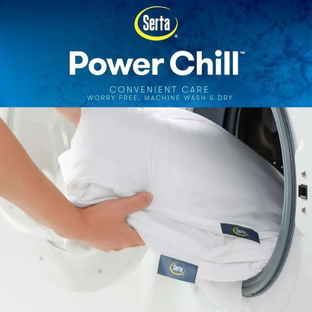 Alt view image 7 of 7 - Power Chill Cooling Pillow Protectors Stain Resistant and Zippered Pillow Protector Protects Pillow from Dust and Dirt King White 2 Count ( Pack of 1)