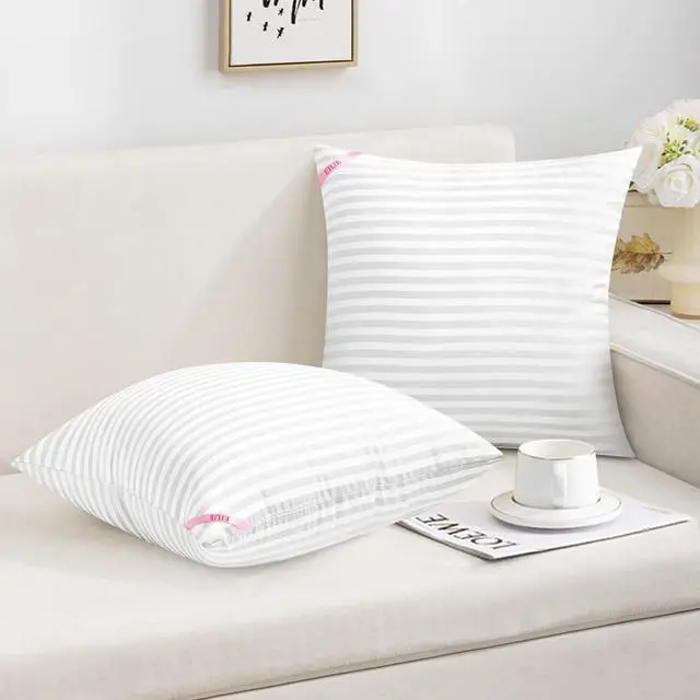 Alt view image 5 of 6 - Throw Pillow Inserts Machine Washable Pillows Premium Polyester Fiber Fill for Sofa Bed & Decorative Cushions (White 18x18inch)
