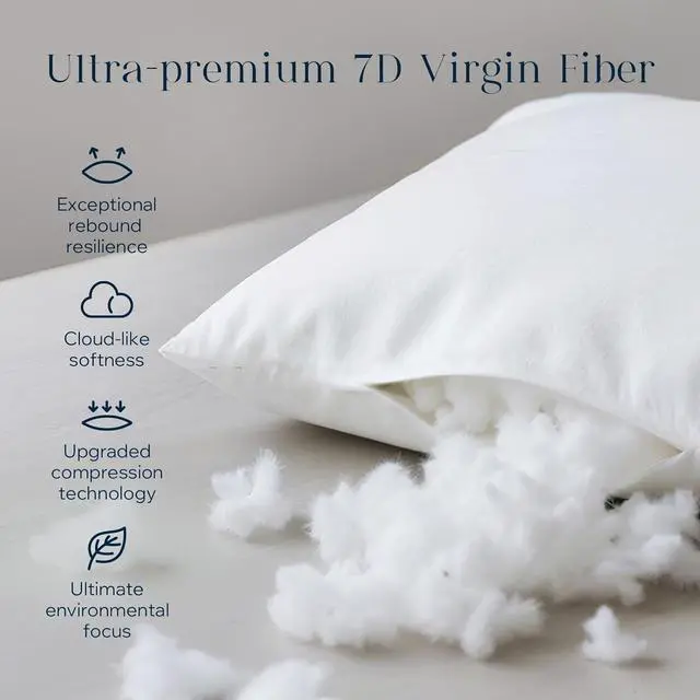 Alt view image 4 of 7 - Pillow Inserts Hypoallergenic 100% Virgin Fiber Square Form Microfiber Throw Pillow Inserts Couch Bed Pillows 45x45 cm 18x18 Inch (Pack of 4)
