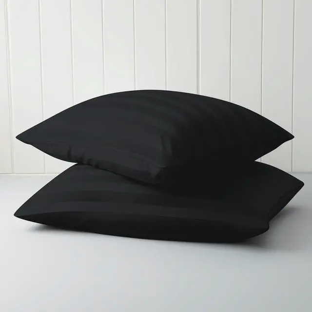 Alt view image 6 of 7 - Pillow Cases King Size 100% Egyptian Cotton Pillow Protectors with Zipper 400 Thread Count Sateen Weave Black Pillowcases King Size Set of 2 Premium Quality Pillow Covers for Home/Hotel