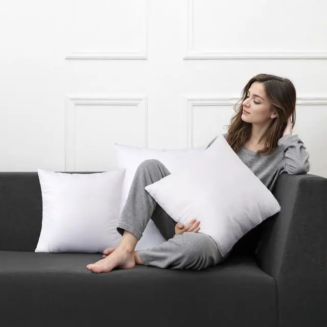 Alt view image 5 of 7 - Set of 2 Throw Pillow Inserts Premium Pillow Stuffer Rectangle Form for Decorative Cushion Bed Couch Sofa 12x20 Inch