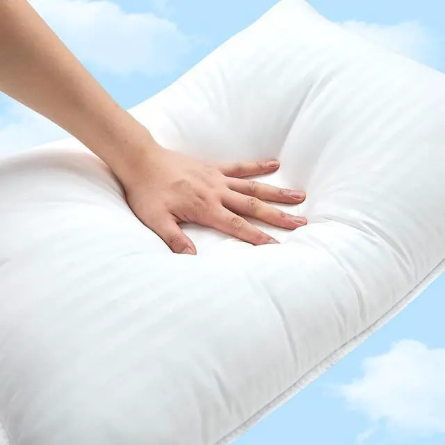 Alt view image 4 of 7 - Bed Pillows Standard Size Set of 2 - Standard Size Bed Pillows 2 Pack Premium Down Alternative Hotel Pillows Set of 2- Soft and Supportive Dorm Pillows for Back Stomach or Side Sleepers