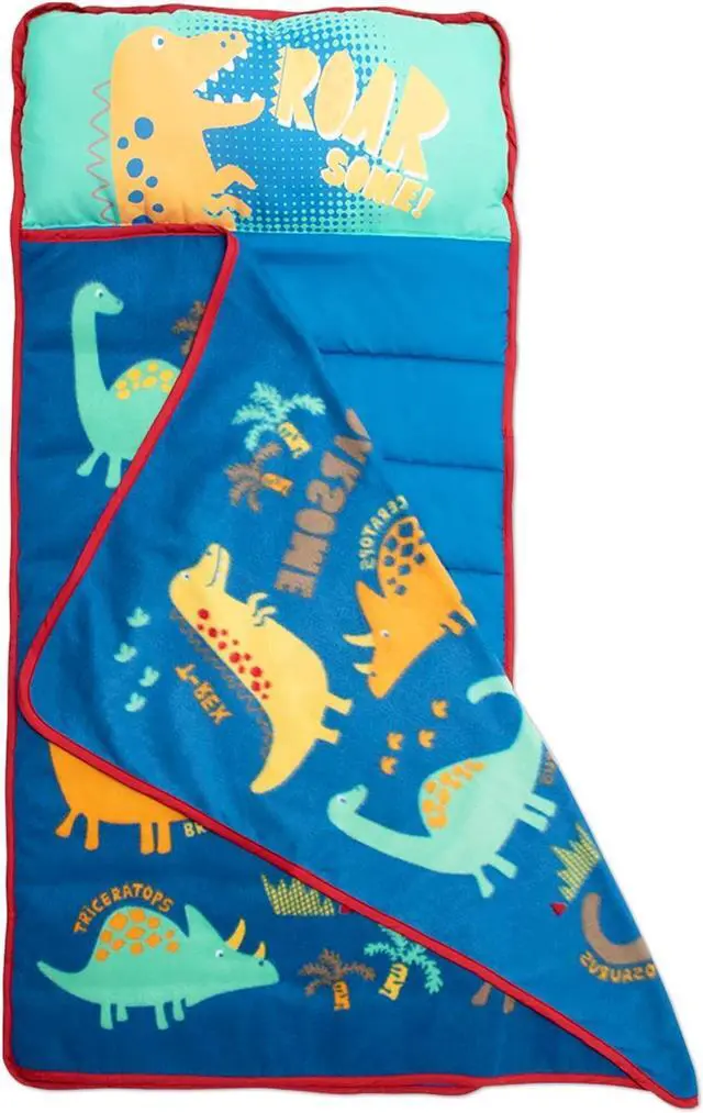 Alt view image 3 of 7 - Kids Nap Mat Set  Includes Pillow and Fleece Blanket