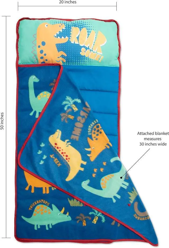 Alt view image 5 of 7 - Kids Nap Mat Set  Includes Pillow and Fleece Blanket