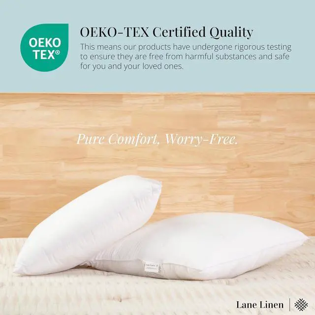 Alt view image 5 of 7 - Throw Pillow Insert - Pack of 2 16x16 Pillow Inserts for Decorative Pillow Covers Throw Pillows Insert for Couch - White