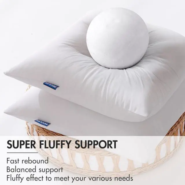 Alt view image 5 of 7 - 20x20 Outdoor Pillows Set of 4 Throw Pillows Waterproof Soft Support Throw Inserts Decorative Water Resistant for Patio Furniture and Garden